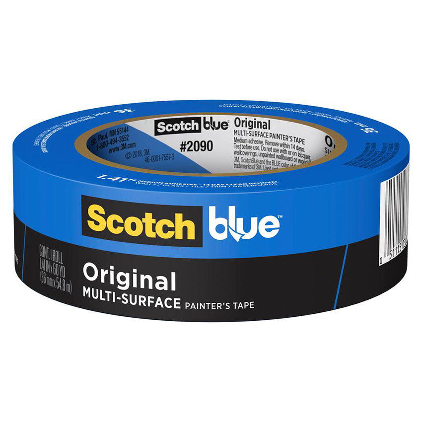 1.41" x 60 Yds 3M 2090-36NC Blue ScotchBlue Original Multi-Surface Painter's Tape