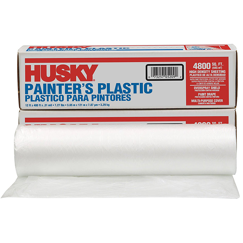 12'X400' Husky .31 Mil High Density Painter's Plastic